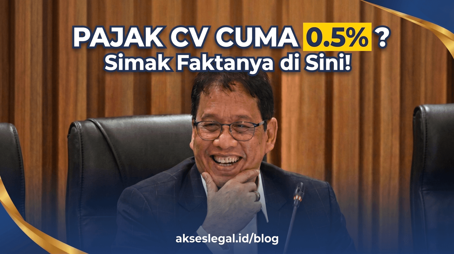 Pajak CV Cuma 0,5%