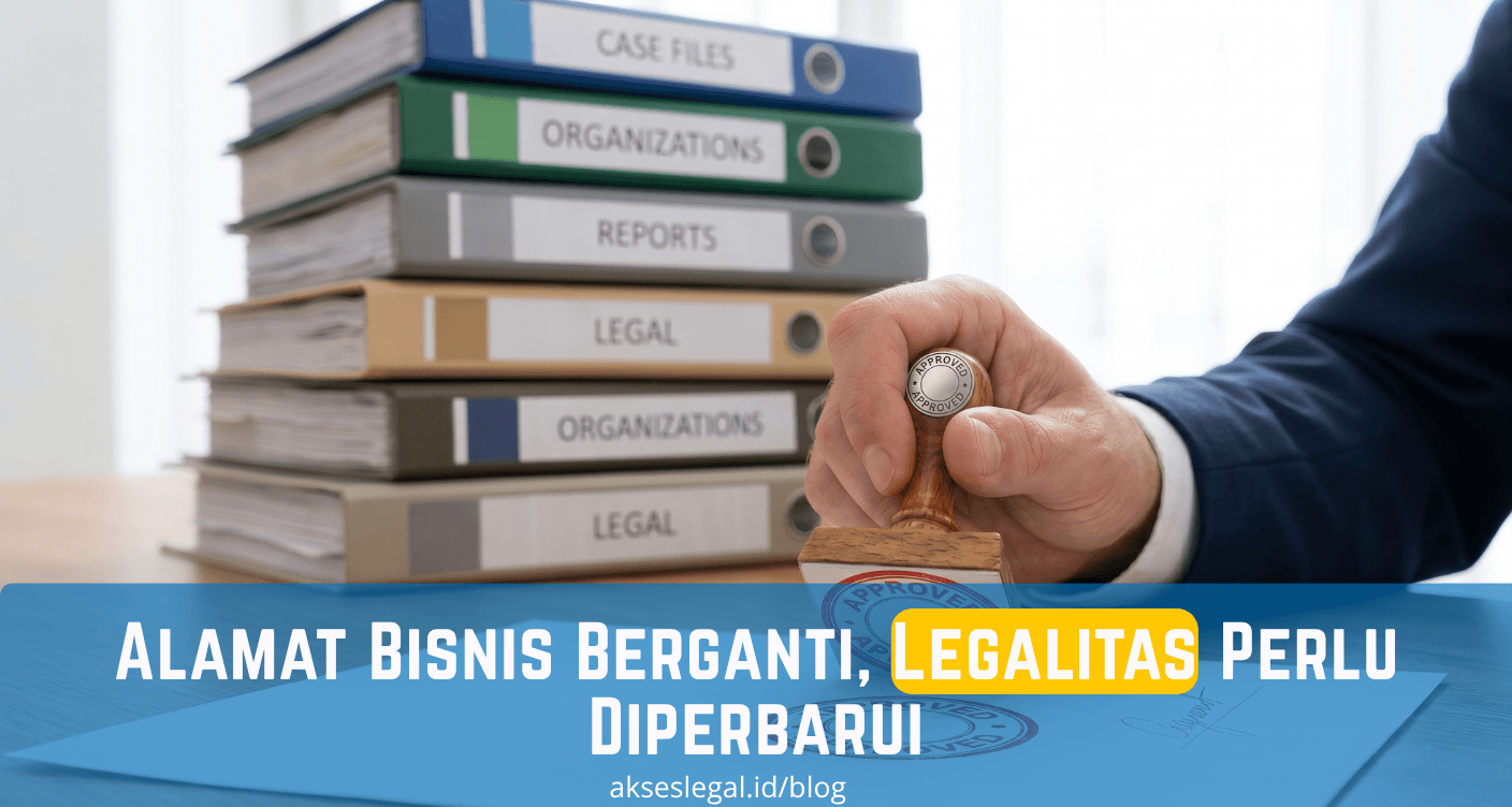 Alamat Bisnis Berganti, Legalitas Perlu Diperbarui